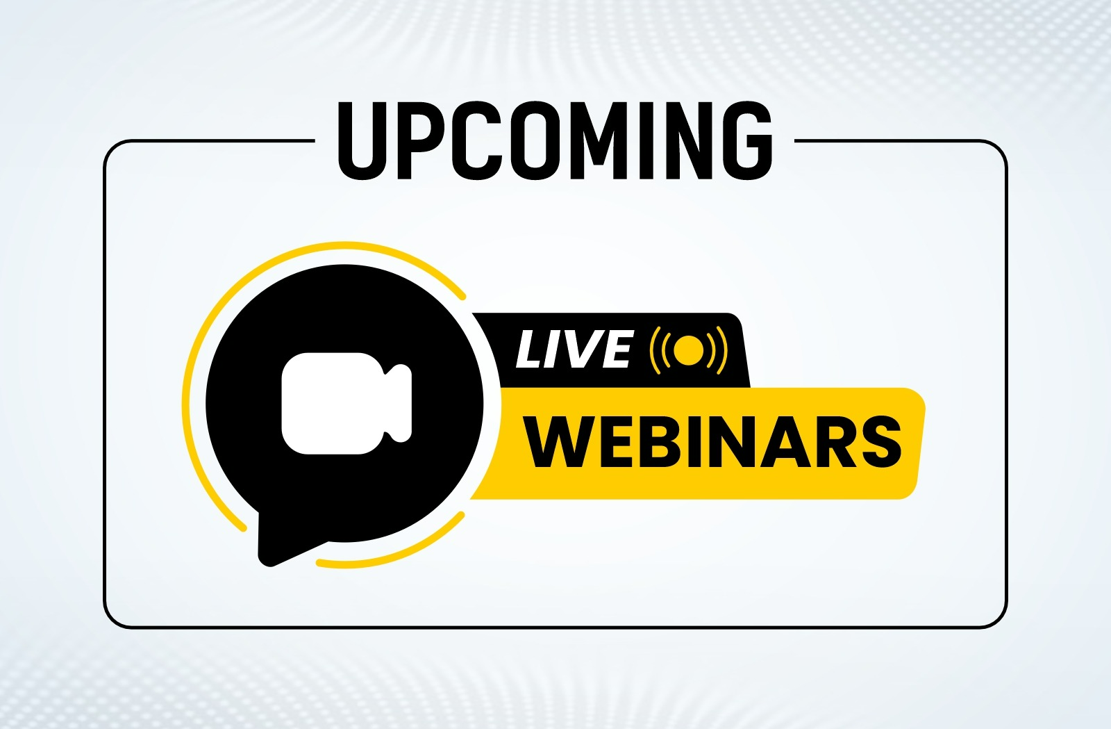 Upcoming Webinar
